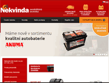 Tablet Screenshot of nekvinda.cz